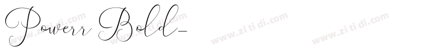 Powerr Bold字体转换